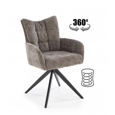 Auduma krēsls K-540, pelēks